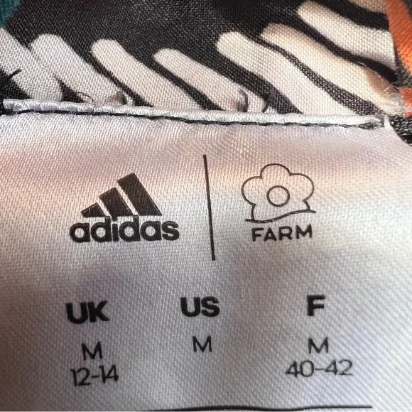 ADIDAS x FARM Rio Track Jacket Tropical Floral Print Athletic Windbreaker Medium - Picture 3 of 10